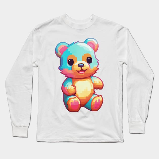 Teddy Bear Long Sleeve T-Shirt by So Red The Poppy